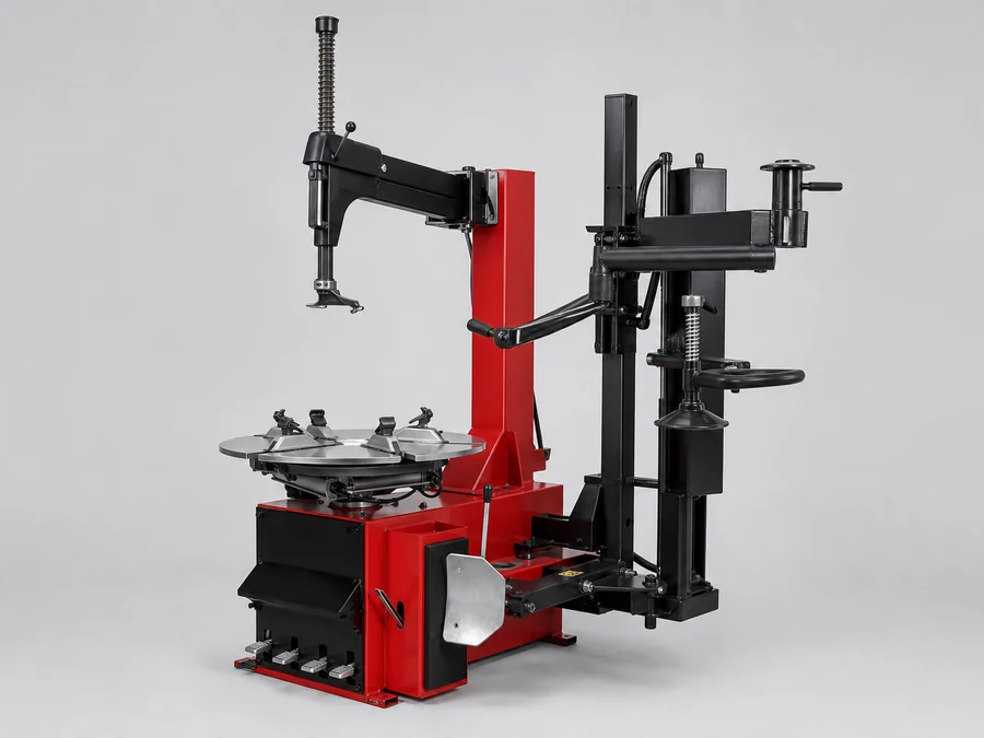 Triumph NTC-950-2 tire changer with helper-arm tower